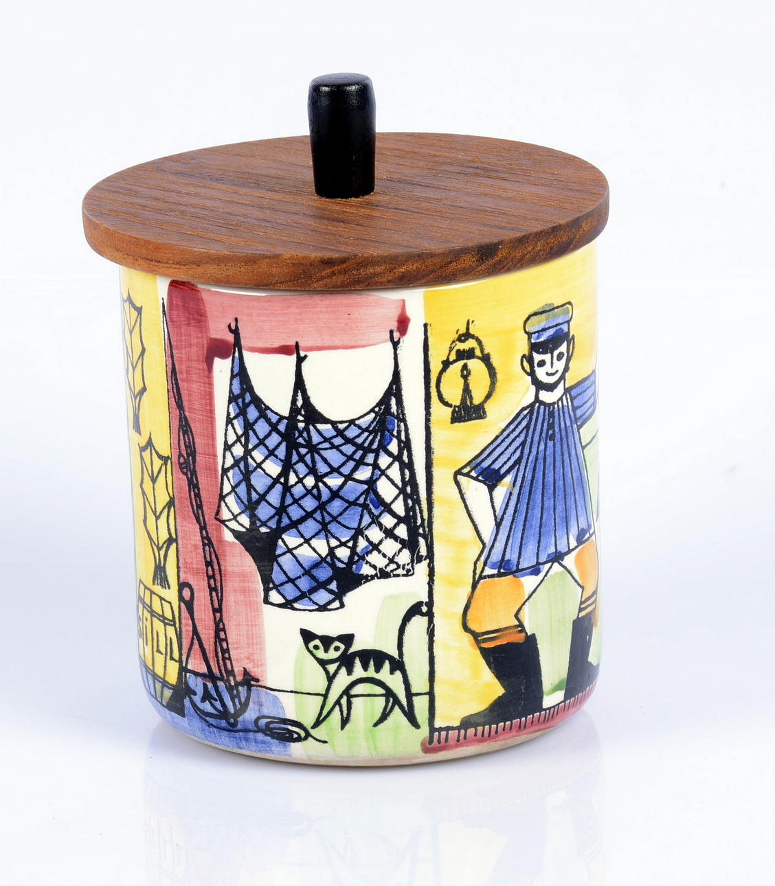 ANITA NYLUND. Burk med lock, ur serien Vår lilla stad.