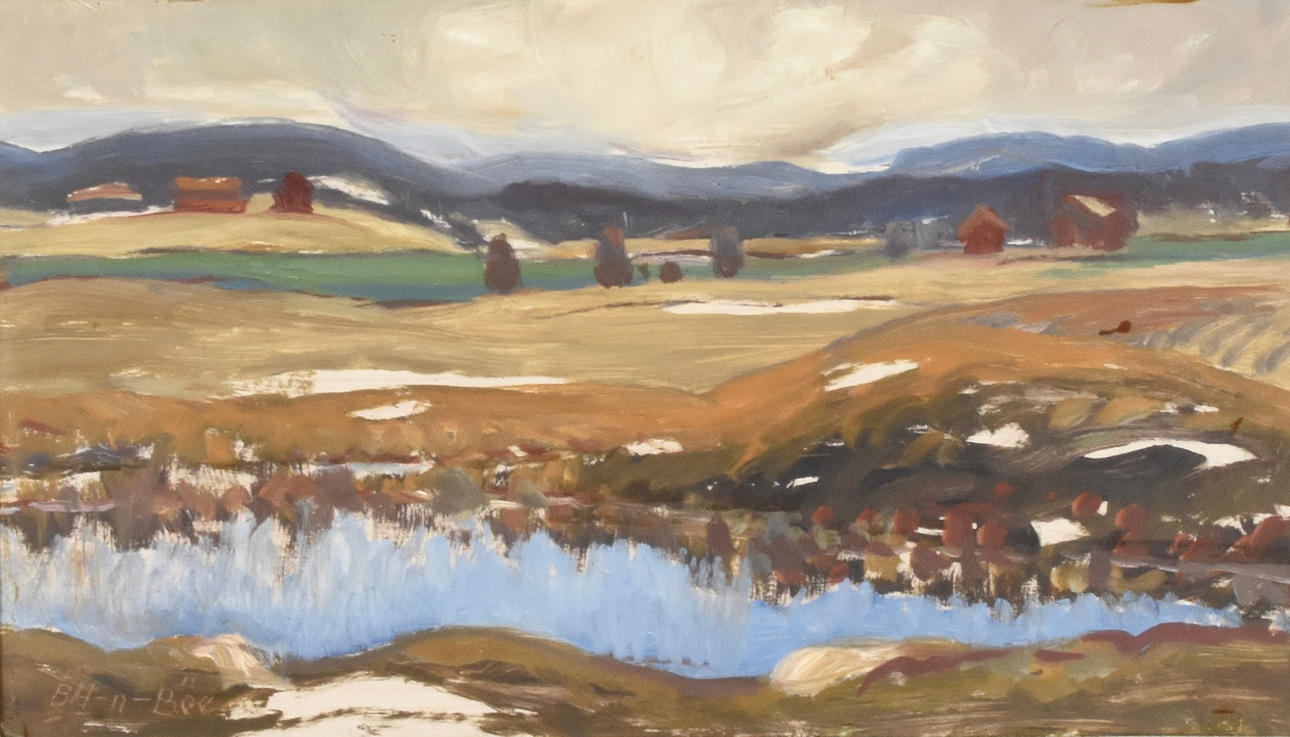 BIRGER EMANUEL HANSSON BÖE. Óleo sobre Tabla.