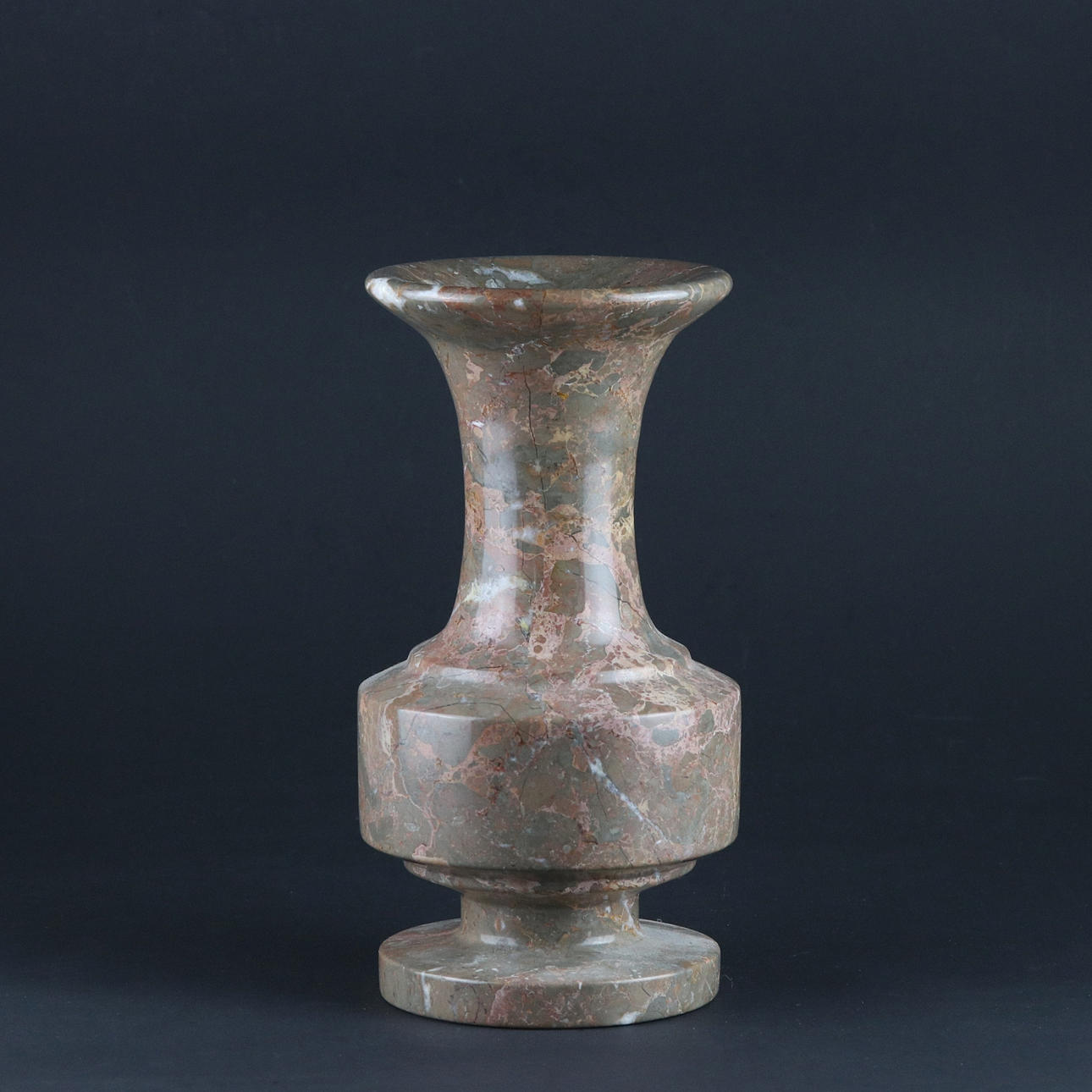 VASE/URN, marble, 20th century.