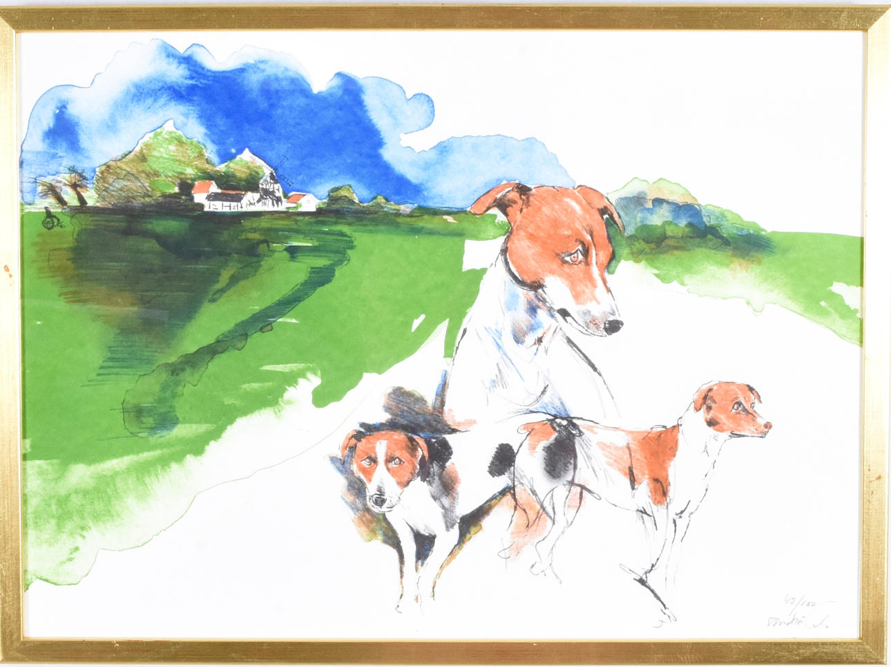 ANDRÉ PRAH. Color lithograph.