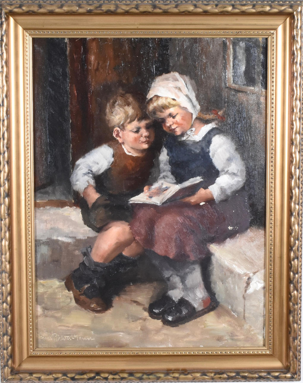 HANS RICHTER-DAMM. Öl auf Leinwand.