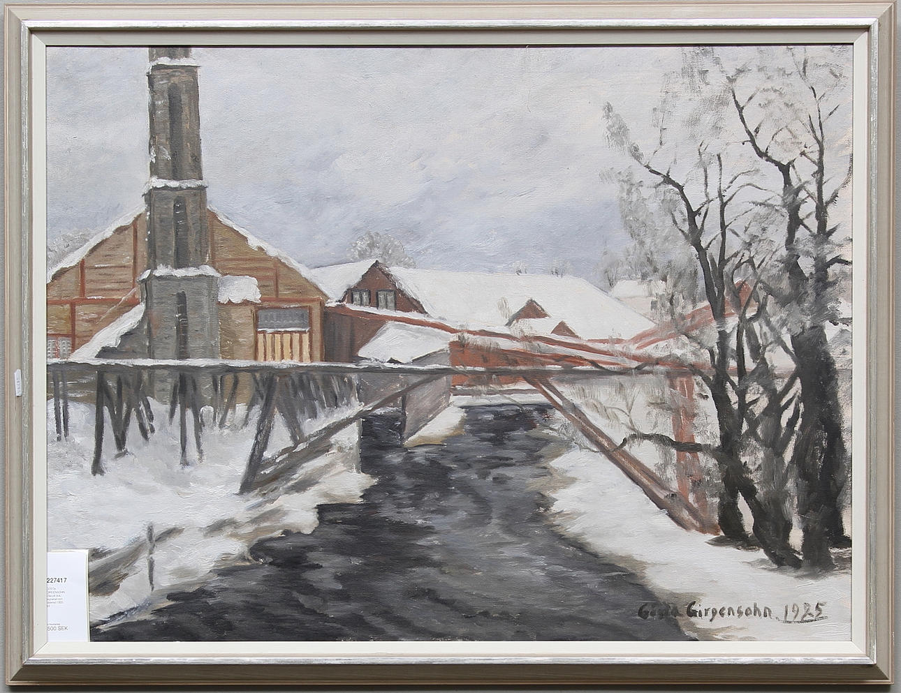 GÖSTA GIRGENSOHN. Olja på duk, signerad och daterad 1925.