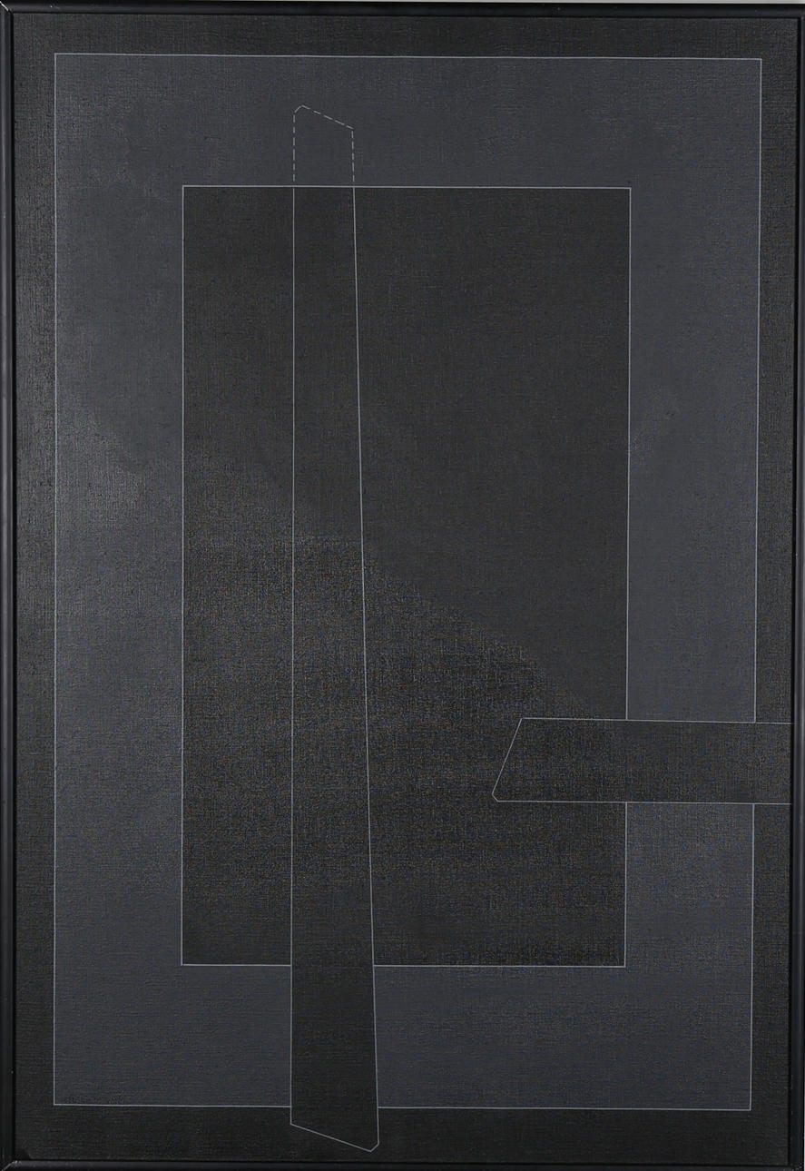 WILHELM WIK. Geometrisk komposition. Olja på duk. Signerad Wilhelm Wik.