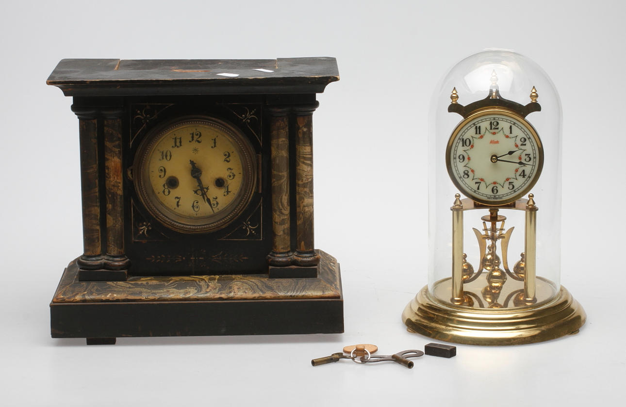 BORDSUR, 2 st, Kundo och Junghans, Tyskland, 1800-1900-tal.