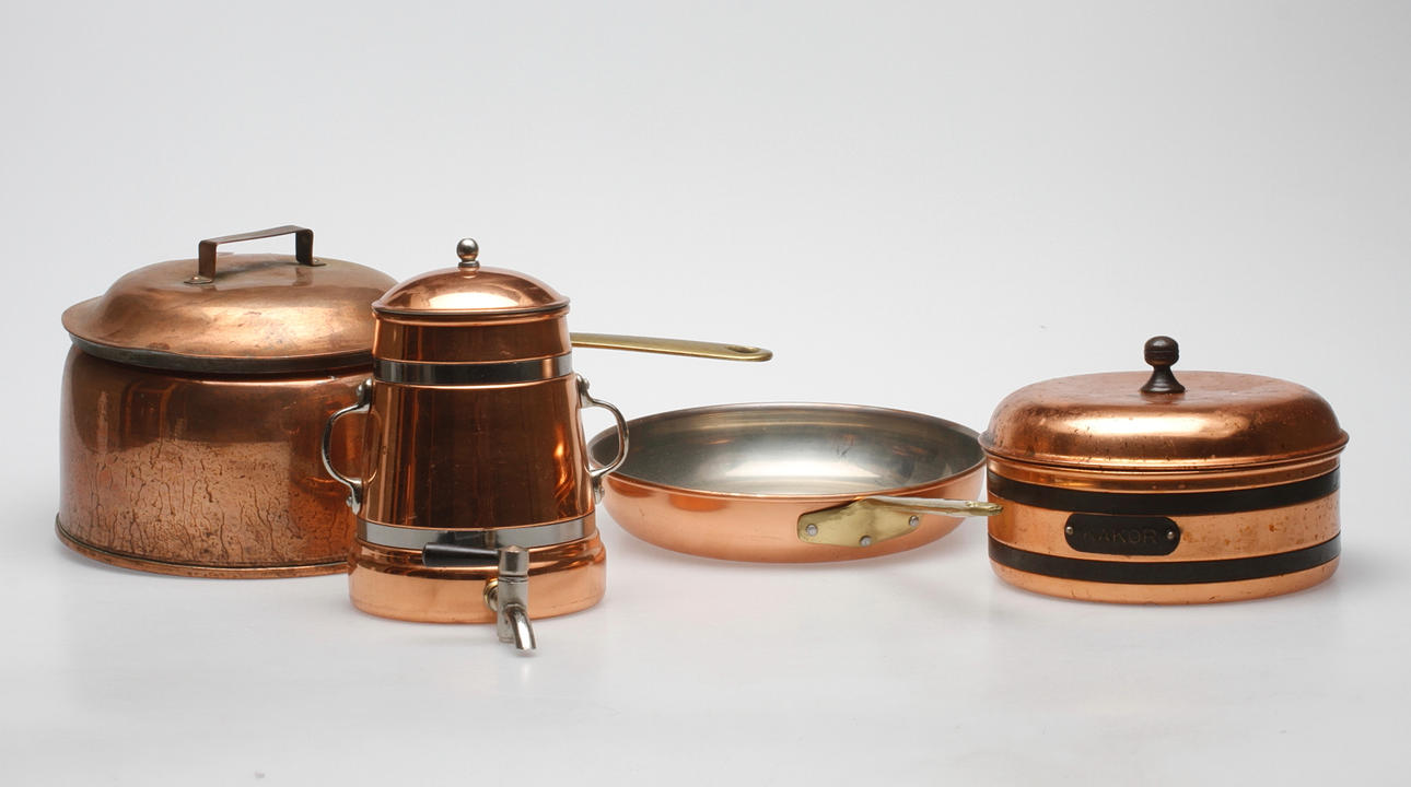 COPPER ITEMS, 4 parts, including Dorre.