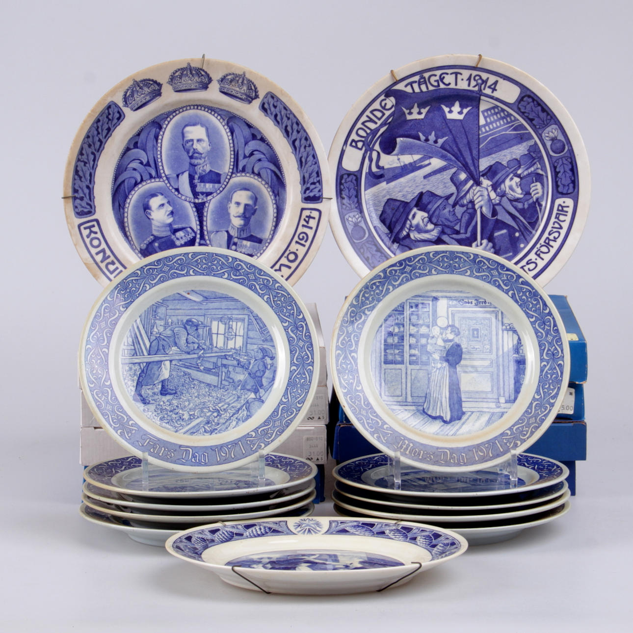 SAMLARTALLRIKAR, delvis mors- och fars dag, 60 st. Rörstrand.