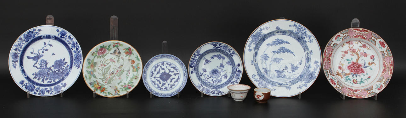 PARTI KINA, 8 delar, porslin, 1700/1900-tal.