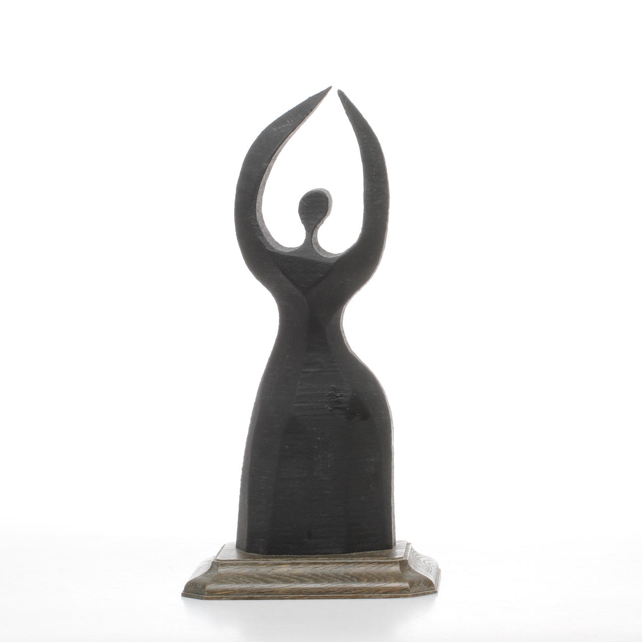 GUNNAR KANEVAD. Skulptur, gjutjärn, daterad 1976.