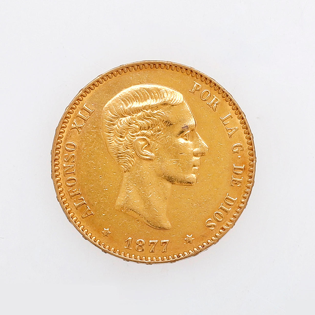 Spanische Goldmünze.