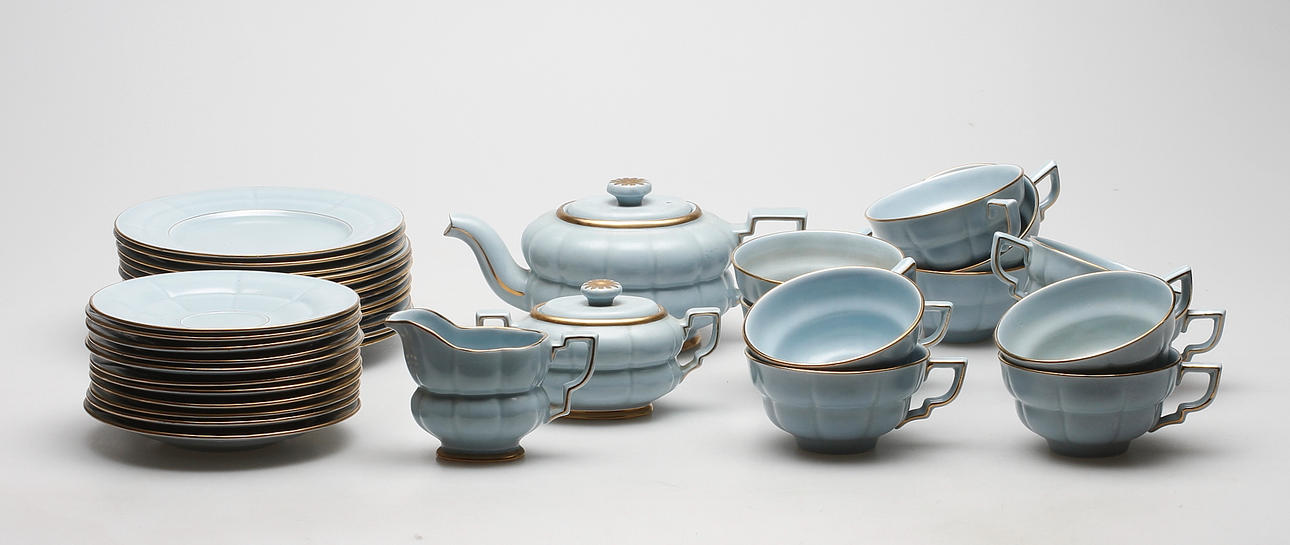 TESERVIS, 26 delar, keramik, "Grand", Arthur Percy, Gefle.