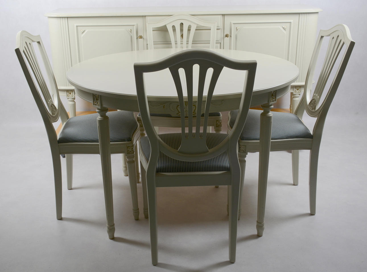 MATSALSGRUPP, 6-delar, Gustaviansk stil.