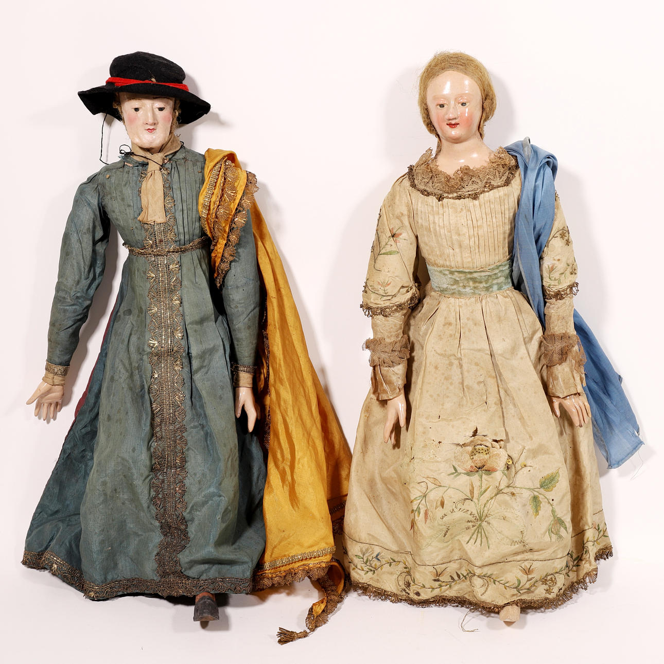 PAR Gamle FIGURER. TRÆ.