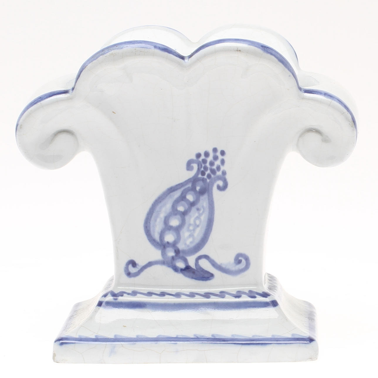 TULPANVAS, flintgods, Wilhelm Kåge, Gustavsberg, 1919.