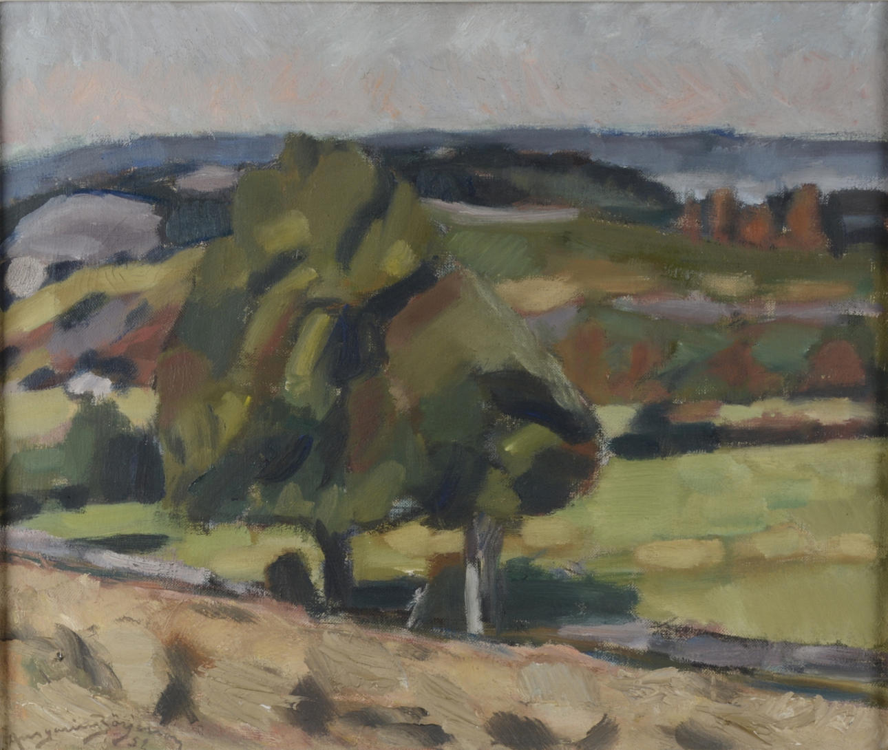 ANSGARIUS BÖRJESSON. Olja på duk.