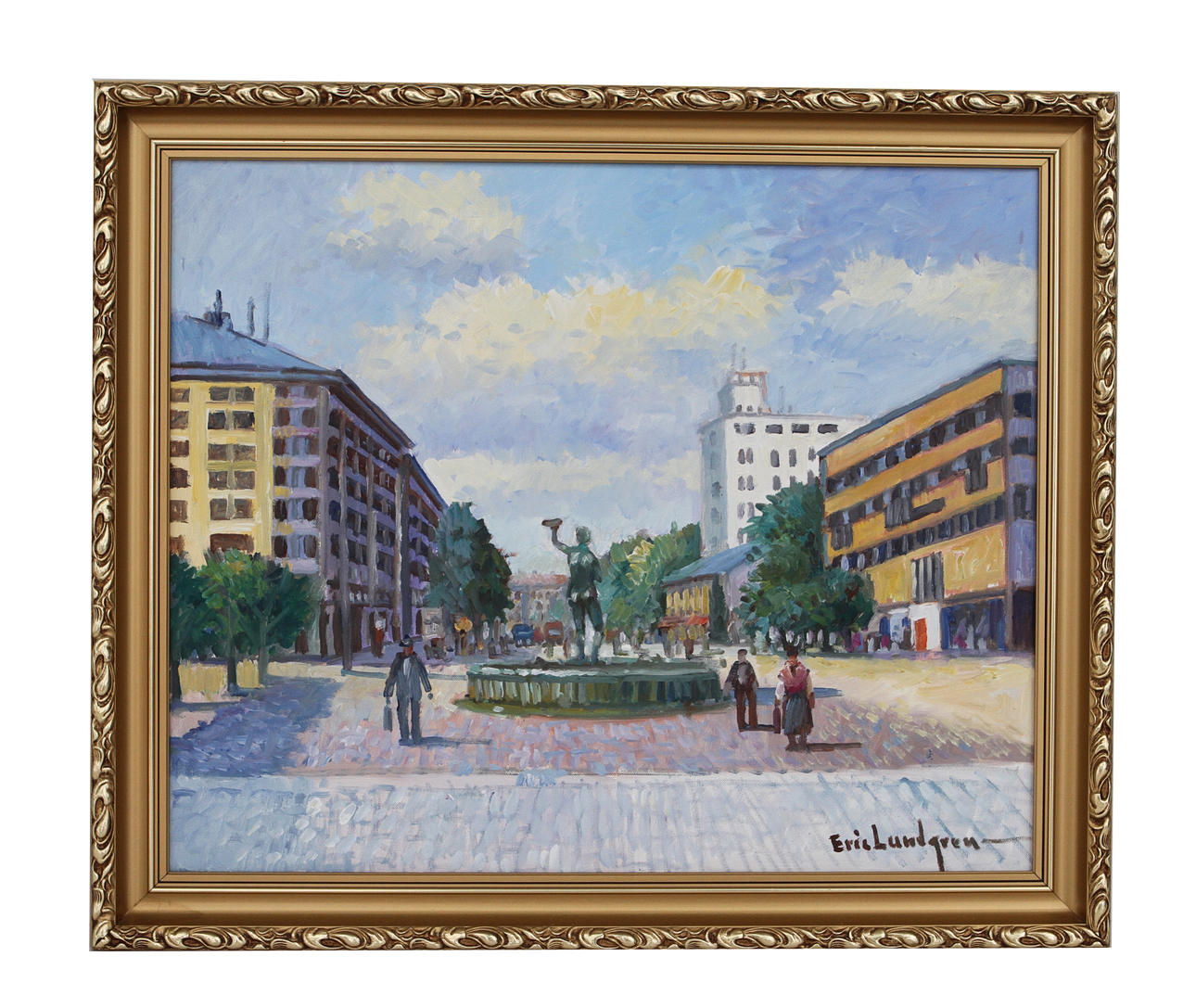 ERIK LUNDGREN. Olja på duk, signerad.