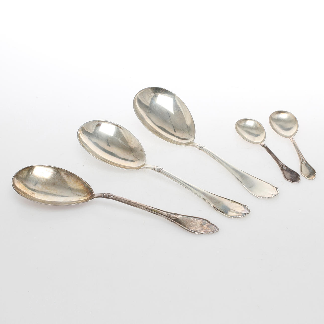 SKEDAR, 5 delar, svensk import, 1900-tal.