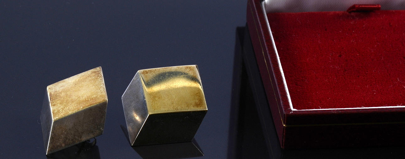 HANS HANSEN. Örhängen1 par, silver, för Georg Jensen.