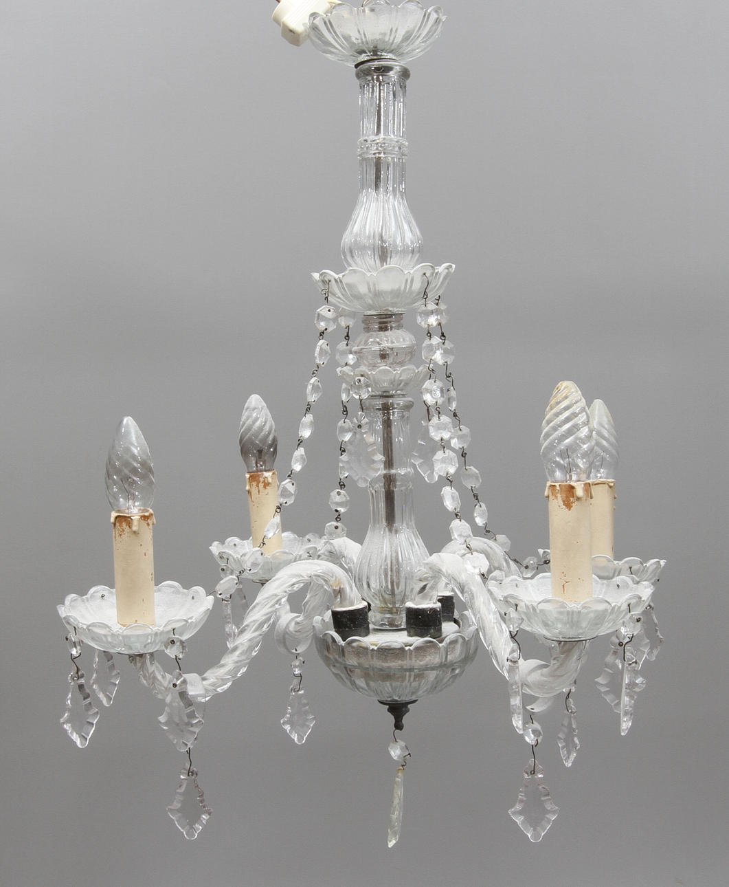 LJUSKRONA, venetiansk stil, med 4 st ljusarmar, 1900-tal.