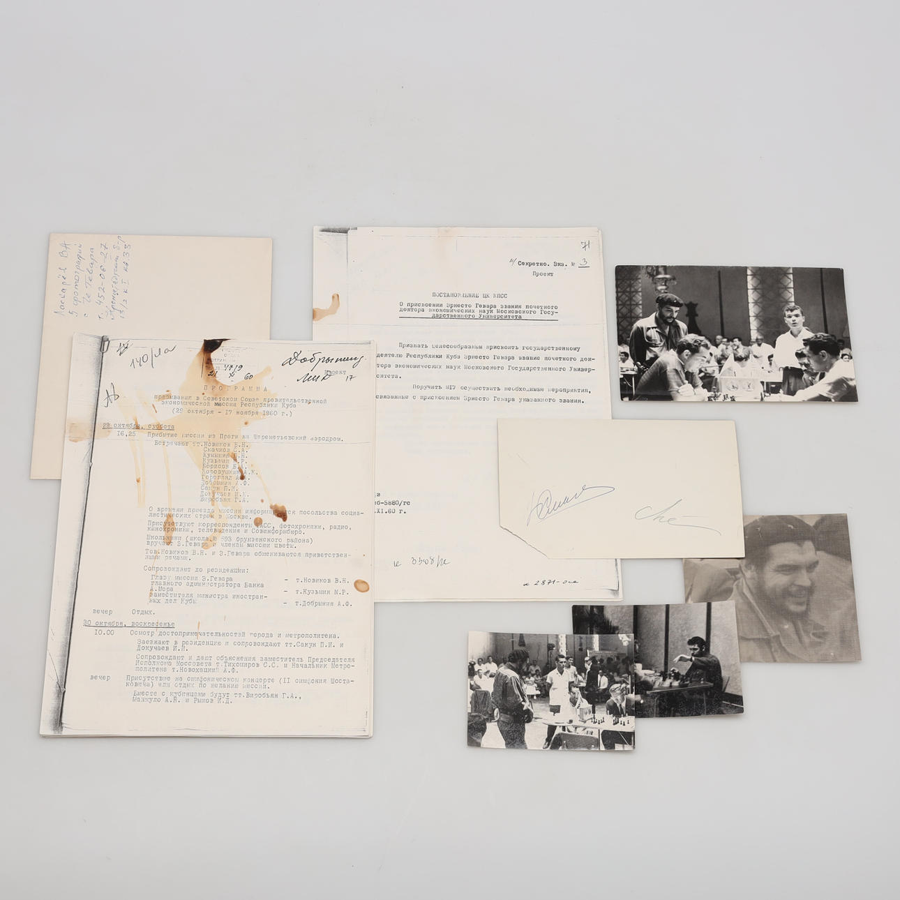 REPORTAGE PHOTO, Moscow 1960, Che Guevara.