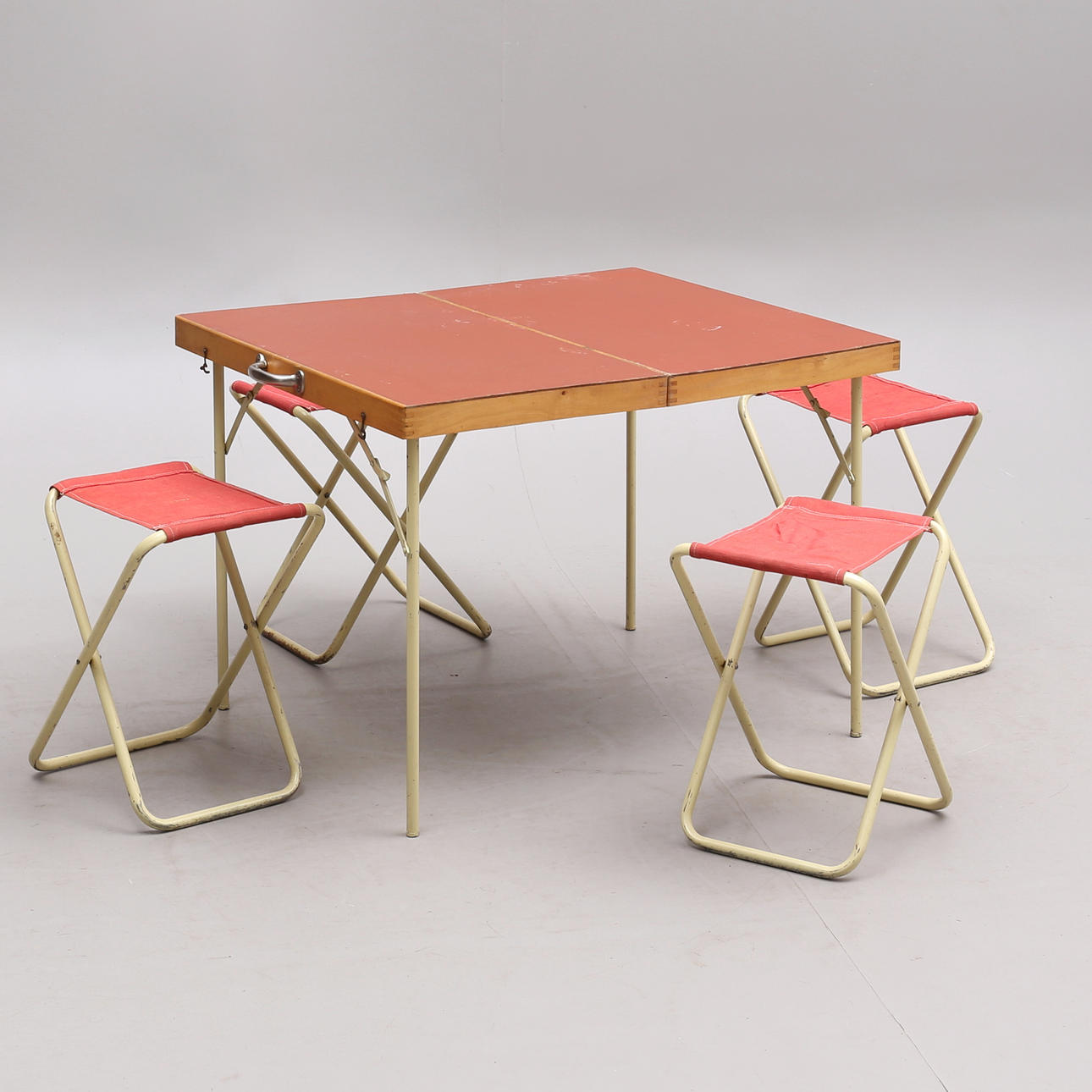 CAMPINGSET, 5 delar, 1940/50 tal.