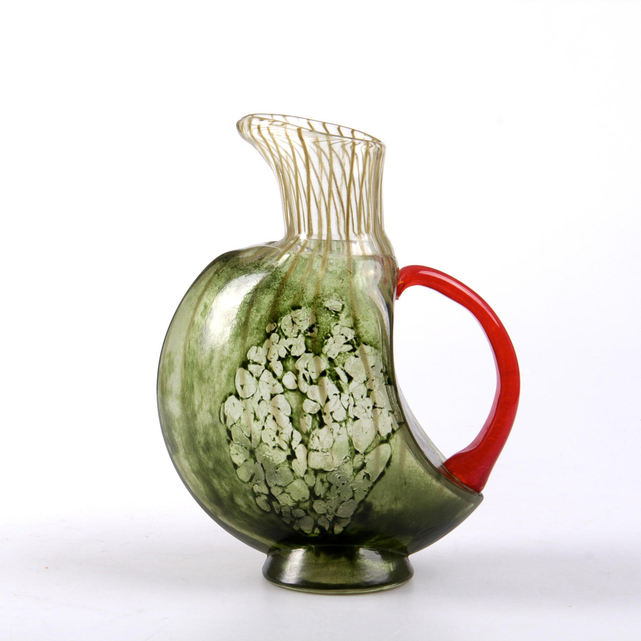 KANNA, glas, grön, "Corfu", Kjell Engman, Kosta Boda.