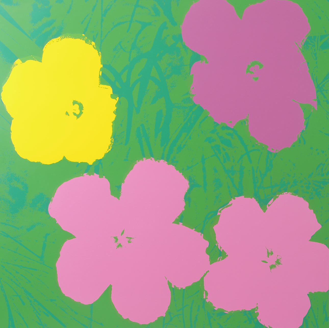 ANDY WARHOL. EFTER. "Poppi flower", färgserigrafi.
