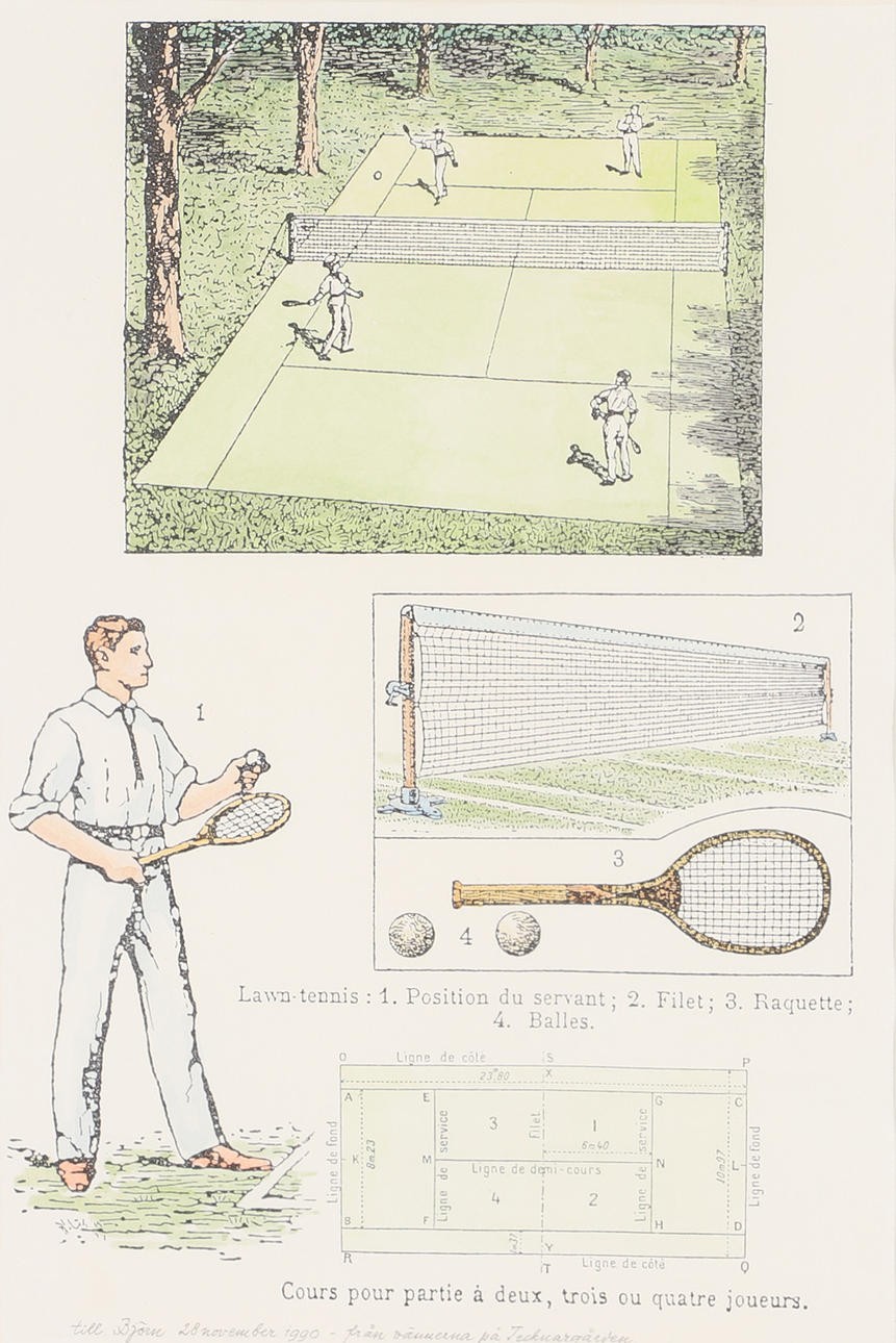 TAVLA, tennisregler, tryck.