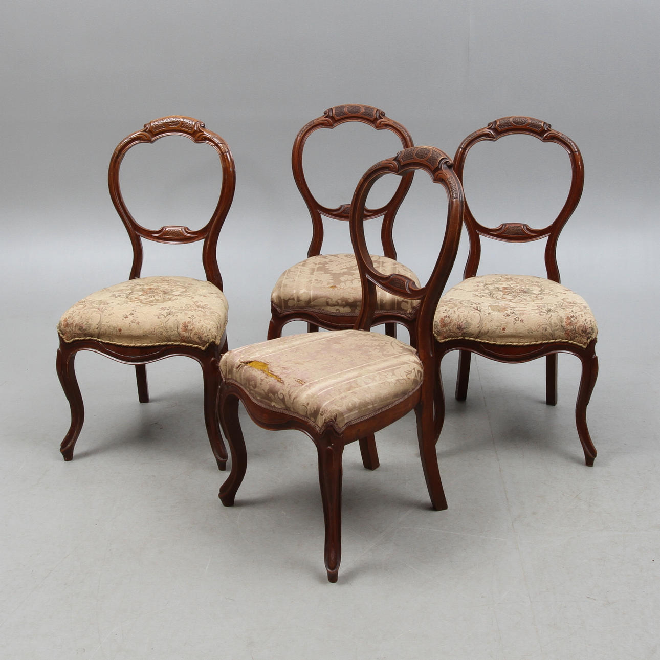 STOLAR 4 st, nyrokoko, 1800-tal.