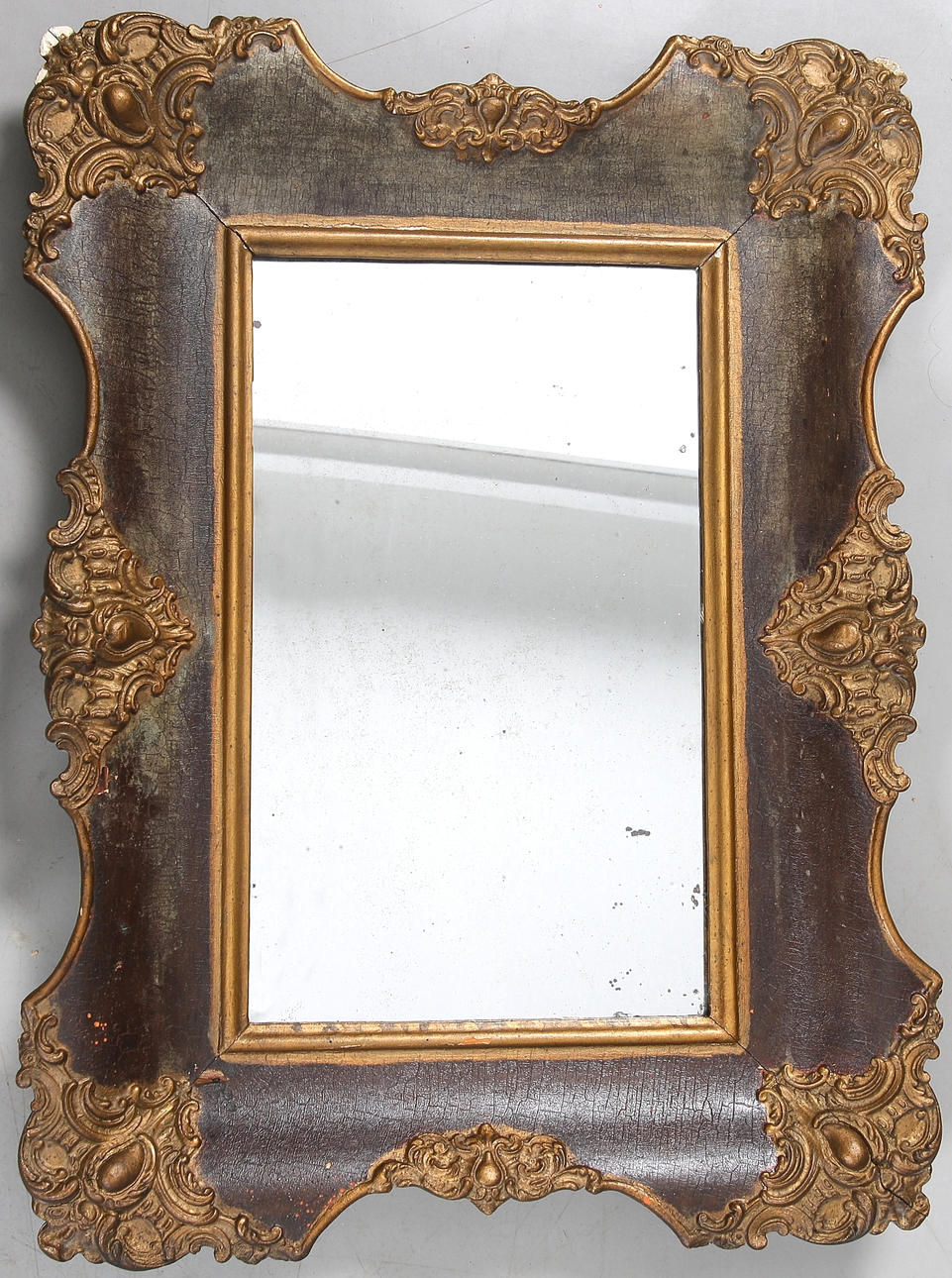 SPEGEL, trä och pastellage, senbarock, 1700-tal.