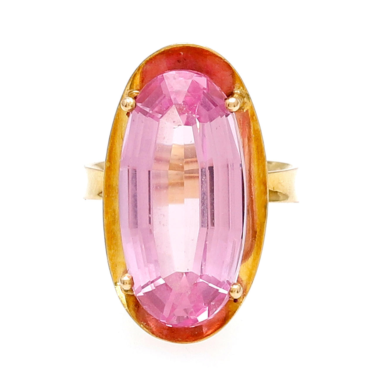 Ring i guld og rose fra Frankrig.