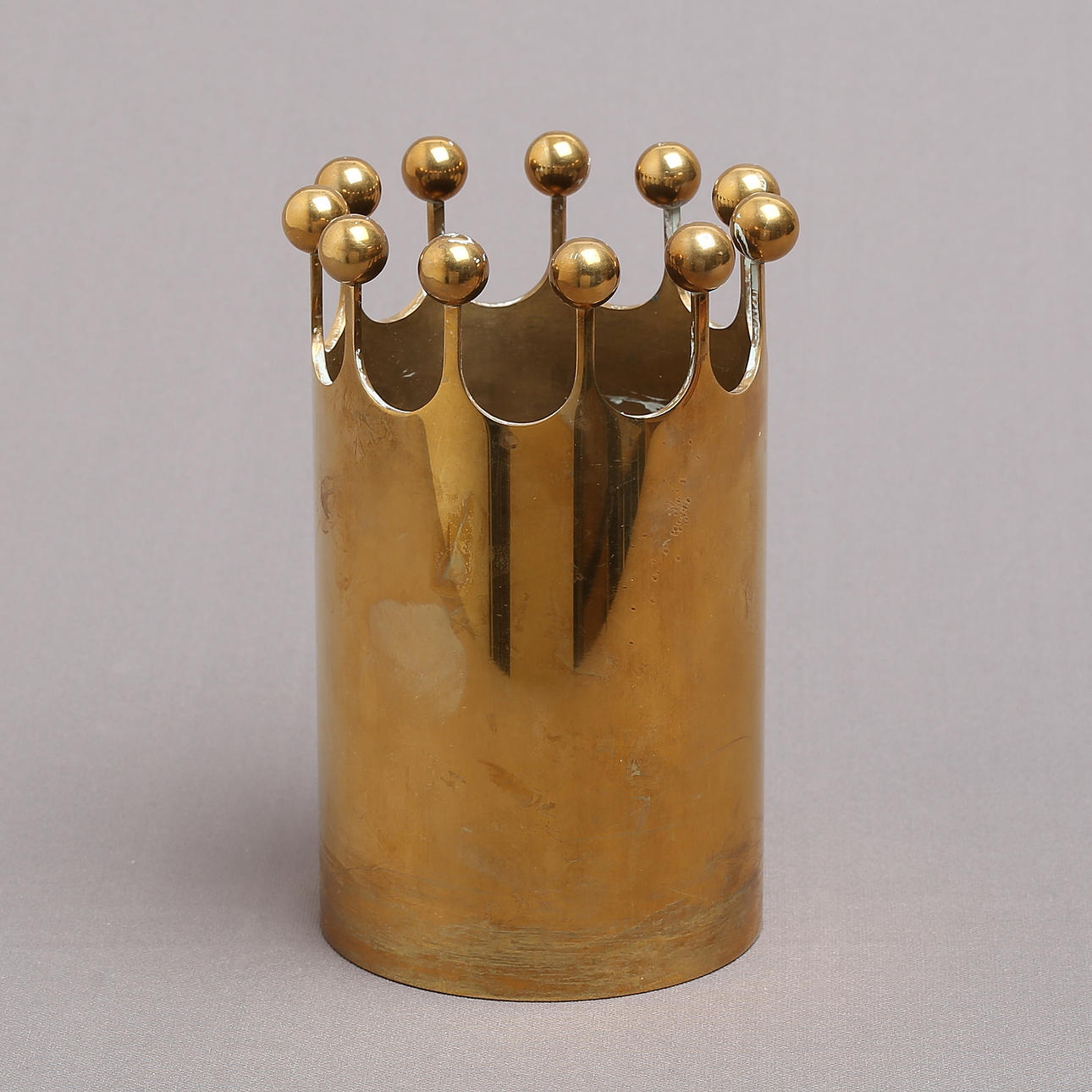 VASE, brass, Pierre Forsell, Skultuna.