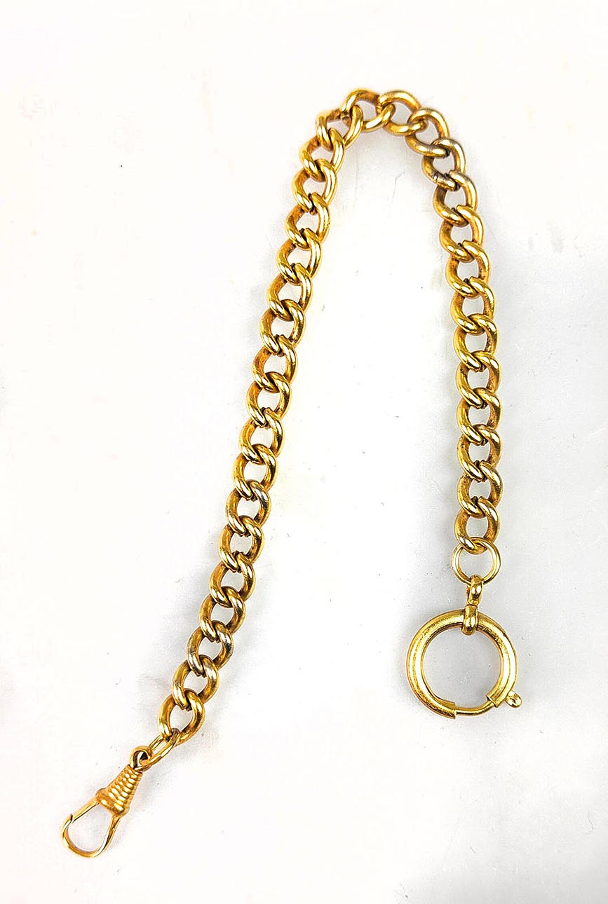 Antique pocket watch chain, around 1920.