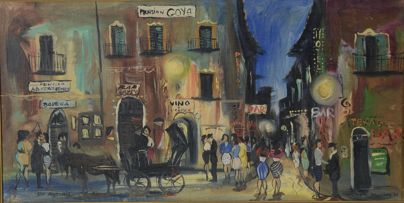 LYKKE VIGEN. Olja på pannå.