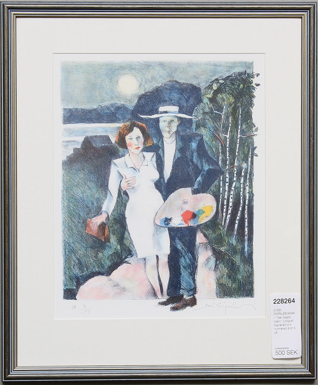JUSSI TAIPALEENMÄKI. "Den bästa tiden". Litografi. Signerad och numrerad 8/315.