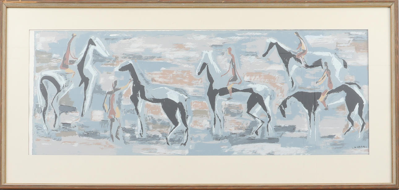 EVA LANDORI. lithograph, signed in print.