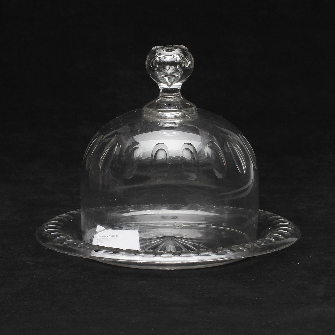 OSTKUPA med FAT, glas, 1900-talets första hälft.