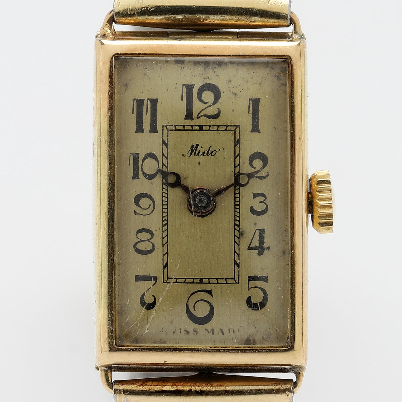 BRACELET WATCH, 14K gold, Mido.
