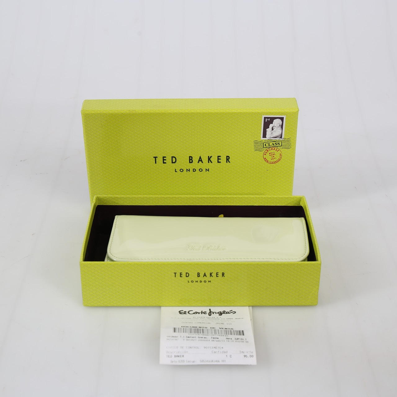 TED BAKER, wallet, lime green.