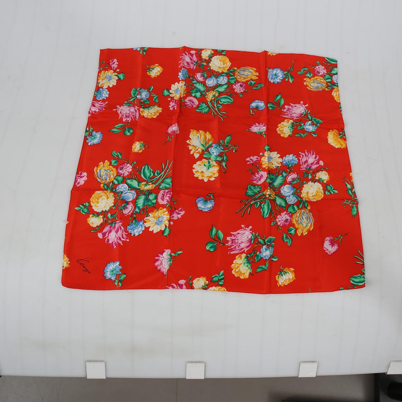 KENZO, Bufanda, 100% seda, vintage.