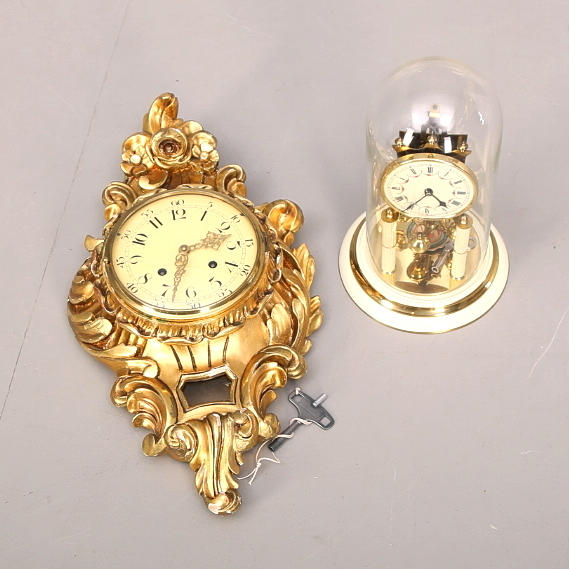 VÄGGUR förgyllt, rokokostil, BORDSUR Tyskland, 1900-tal.