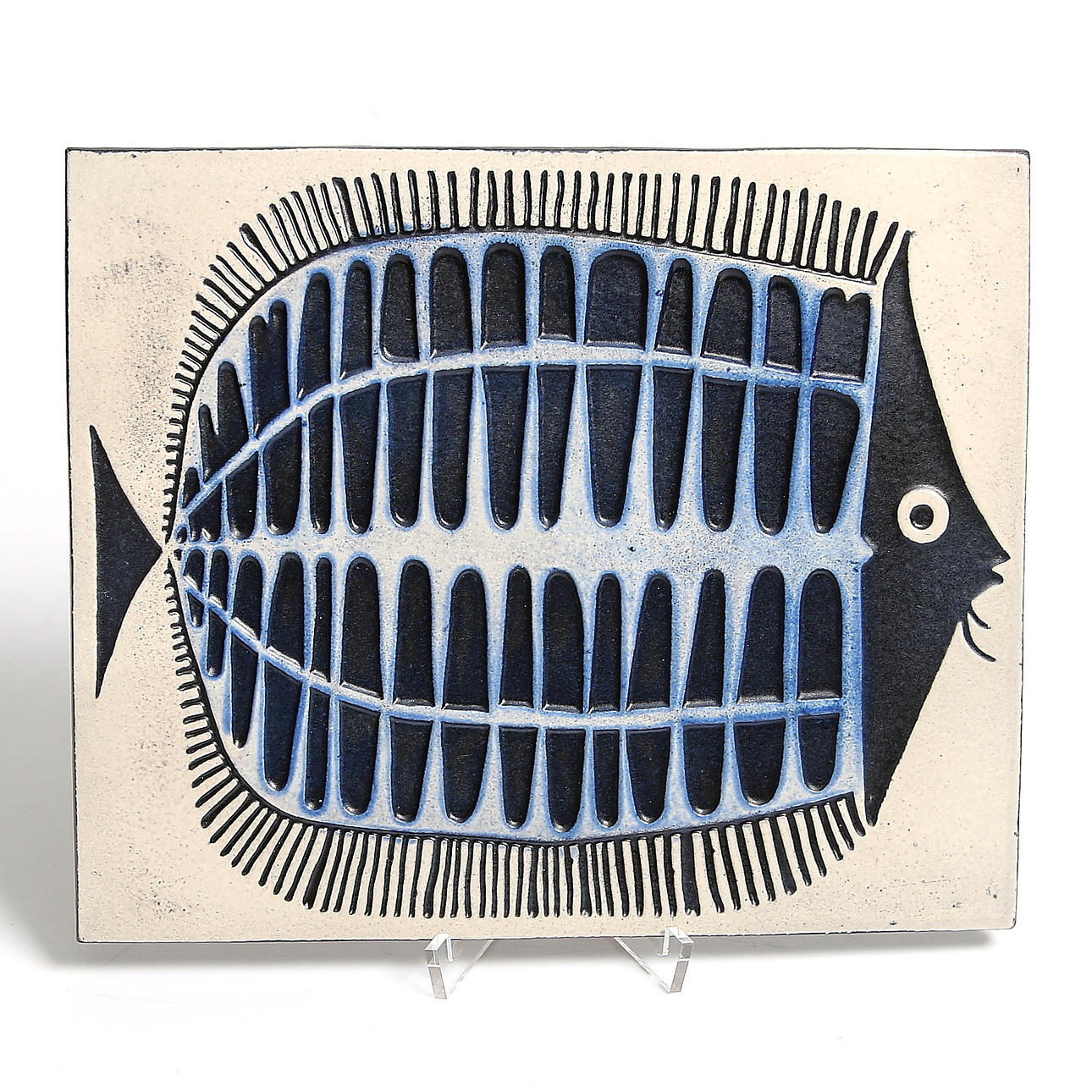 VÄGGPLATTA, keramik, Göran Andersson, Upsala-Ekeby, 1960-tal.