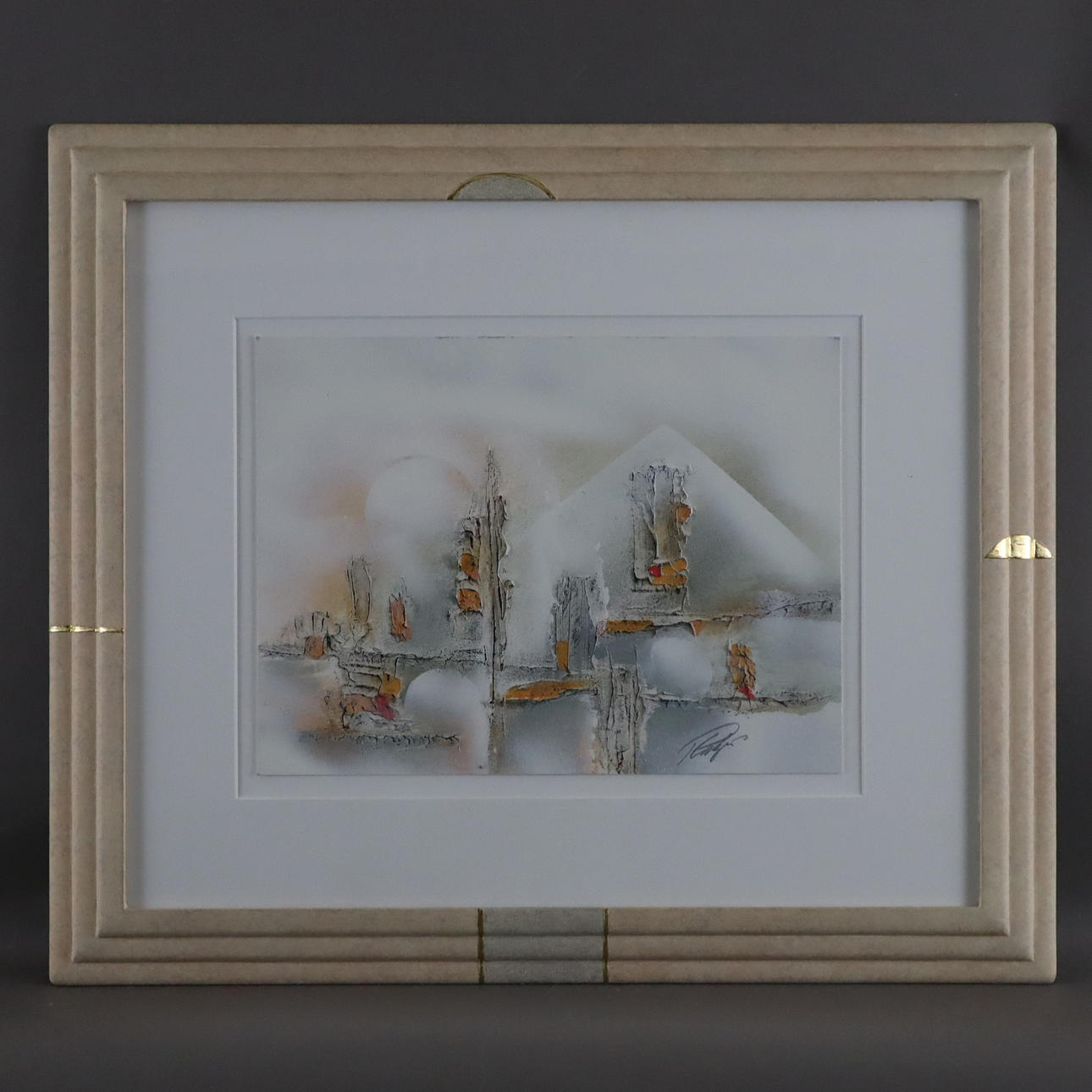 PLATZER, PETER. - Ohne Titel, Mischtechnik auf Karton.