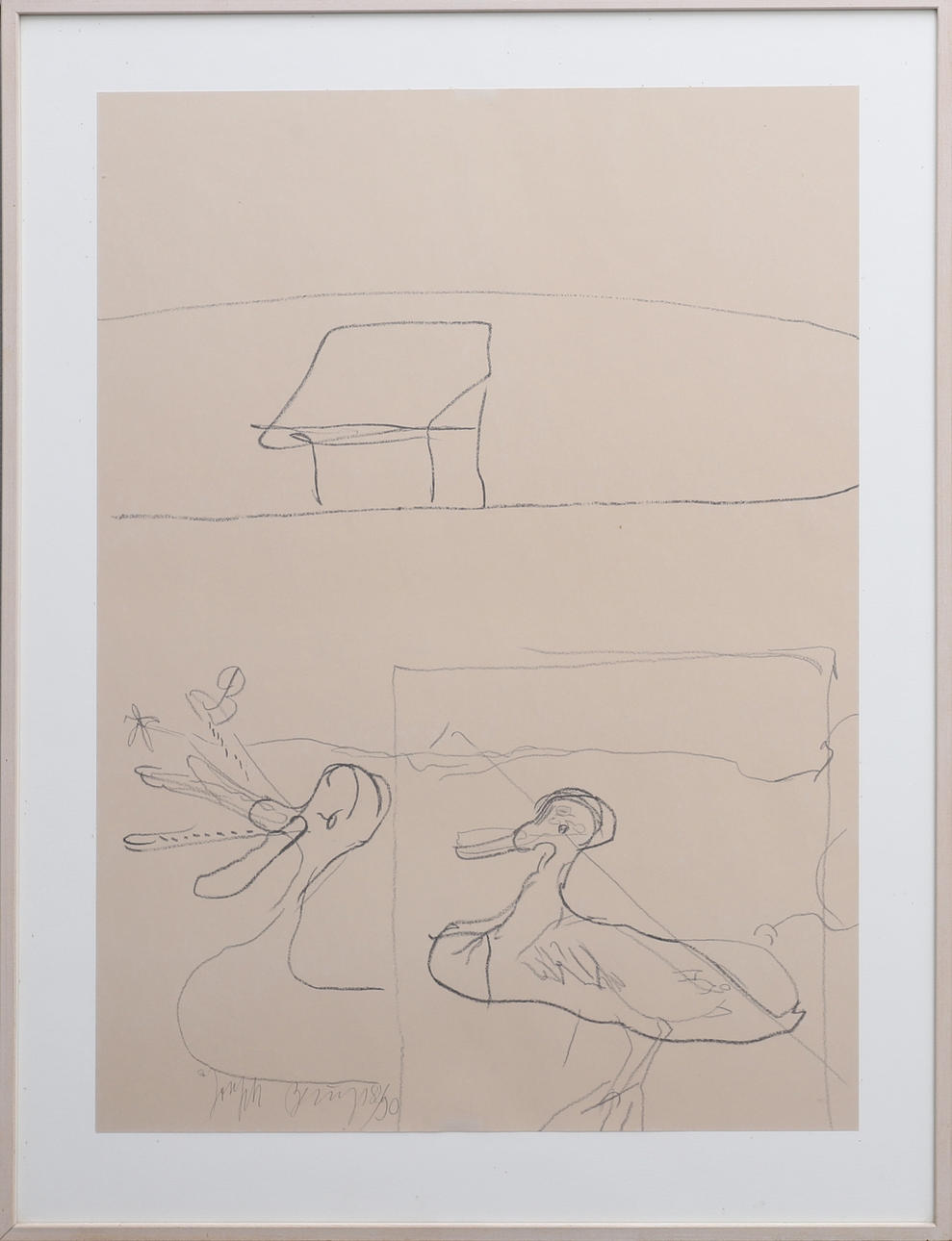 JOSEPH BEUYS. "GESCHNATTER UNTERHALB DER HÜTTE", 1981.