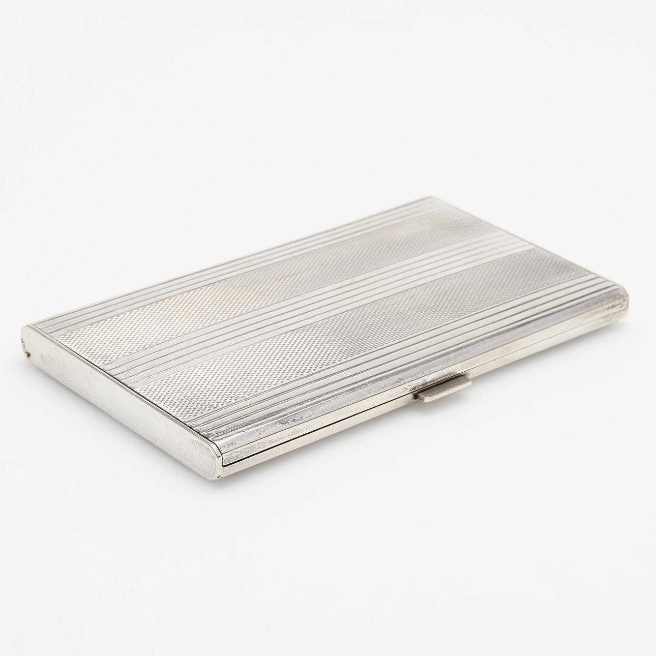 CIGARETTE CASE, silver, Hungary 1937-1965.