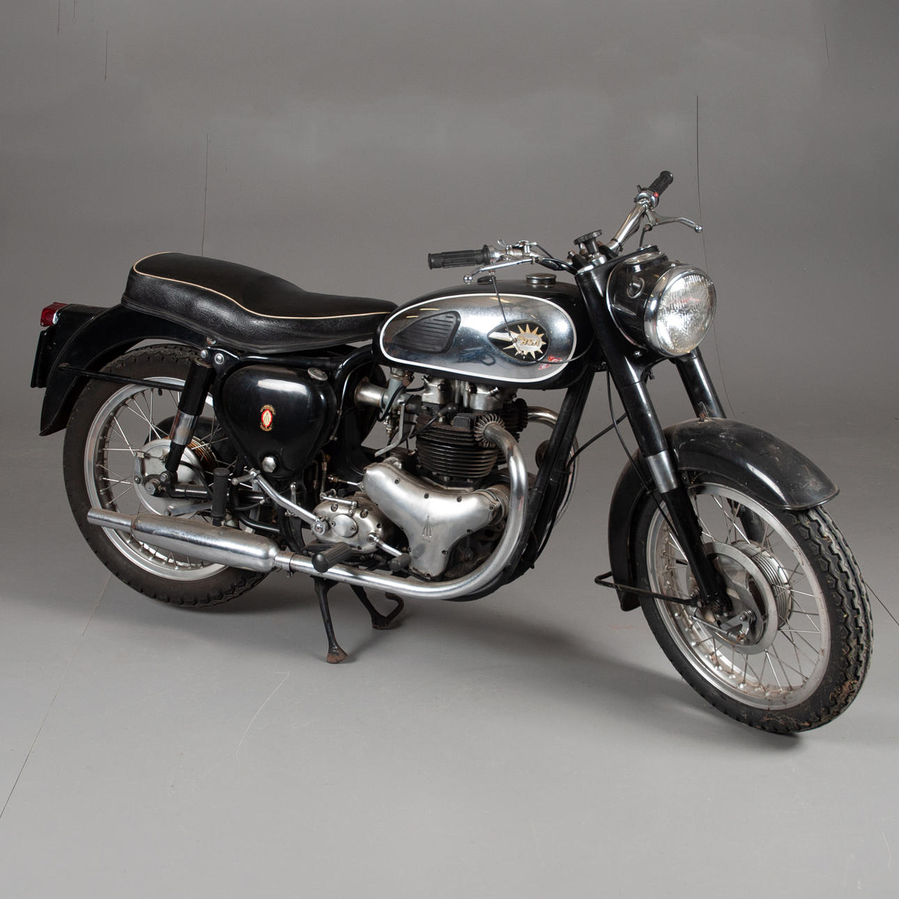 MOTORCYKEL, BSA 650CC Twin A10.