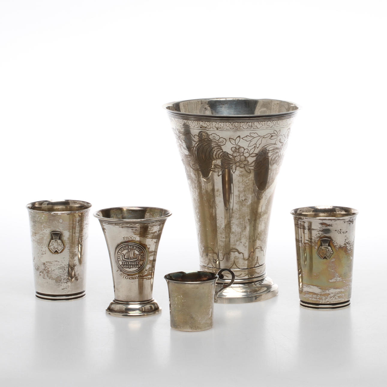 SILVER, 5 delar, bland annat Borgila. 1900-tal.