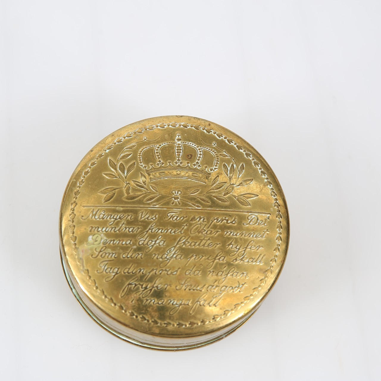 CAJA DE RAPERO, latón, Skultuna.