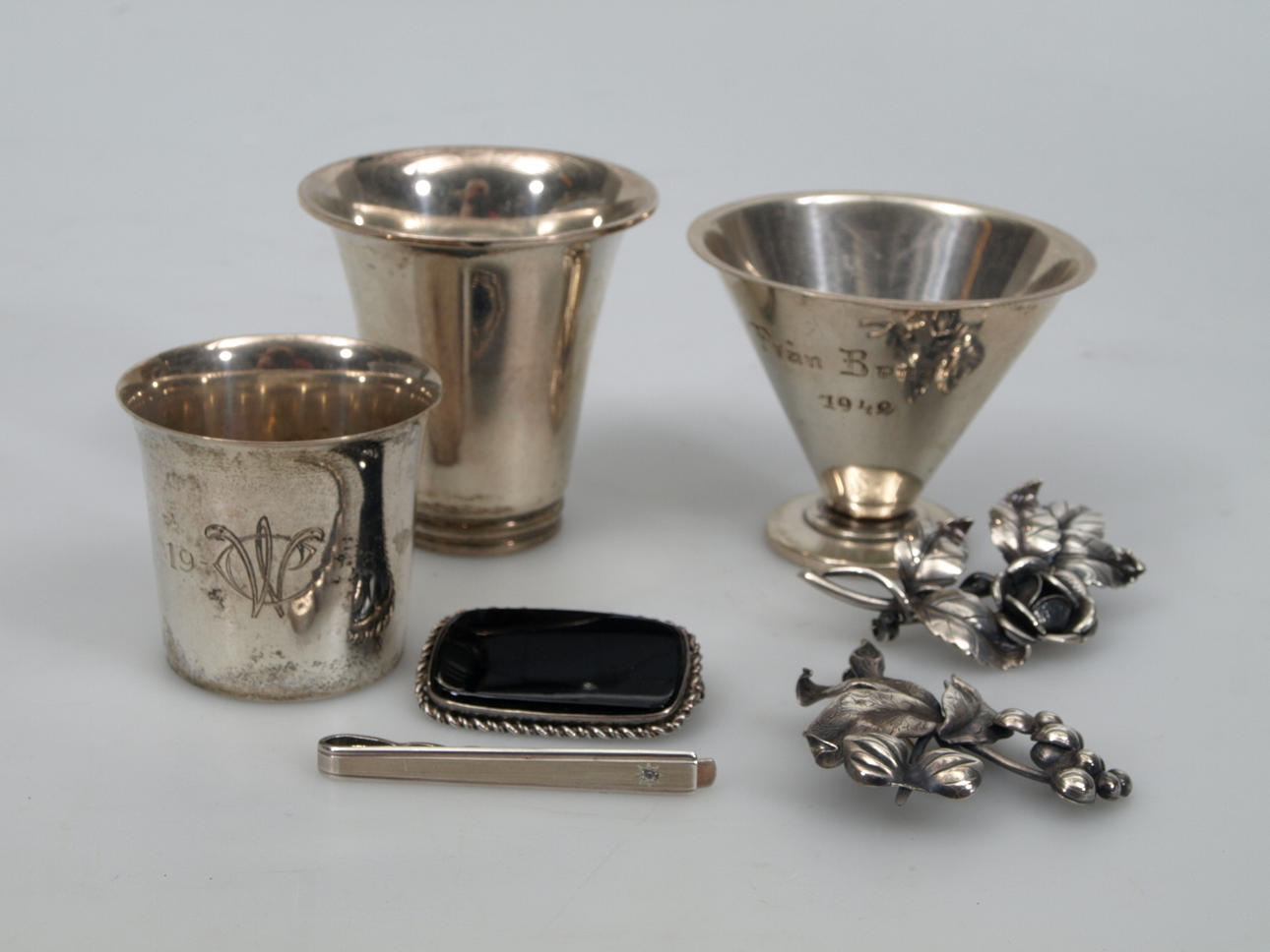 PARTI SILVERFÖREMÅL, 7 delar.