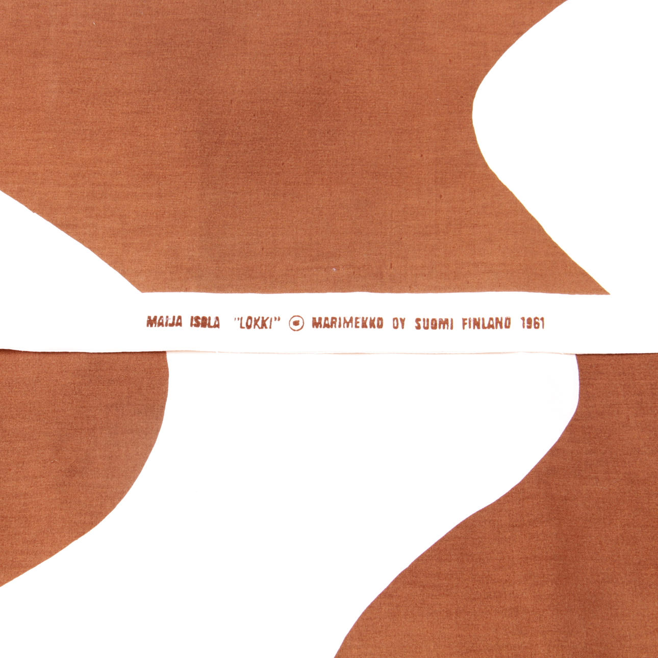 MARIMEKKO, tyg, "Lokki", Maija Isola, tryckt 1961.