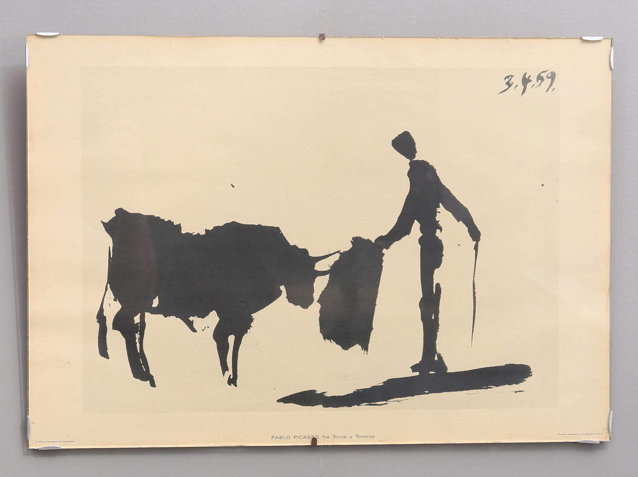 PABLO PICASSO. After. Scene from "Toros y Toreros". Reproduction, Denmark.